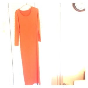 Lightweight Orange long sleeve dress